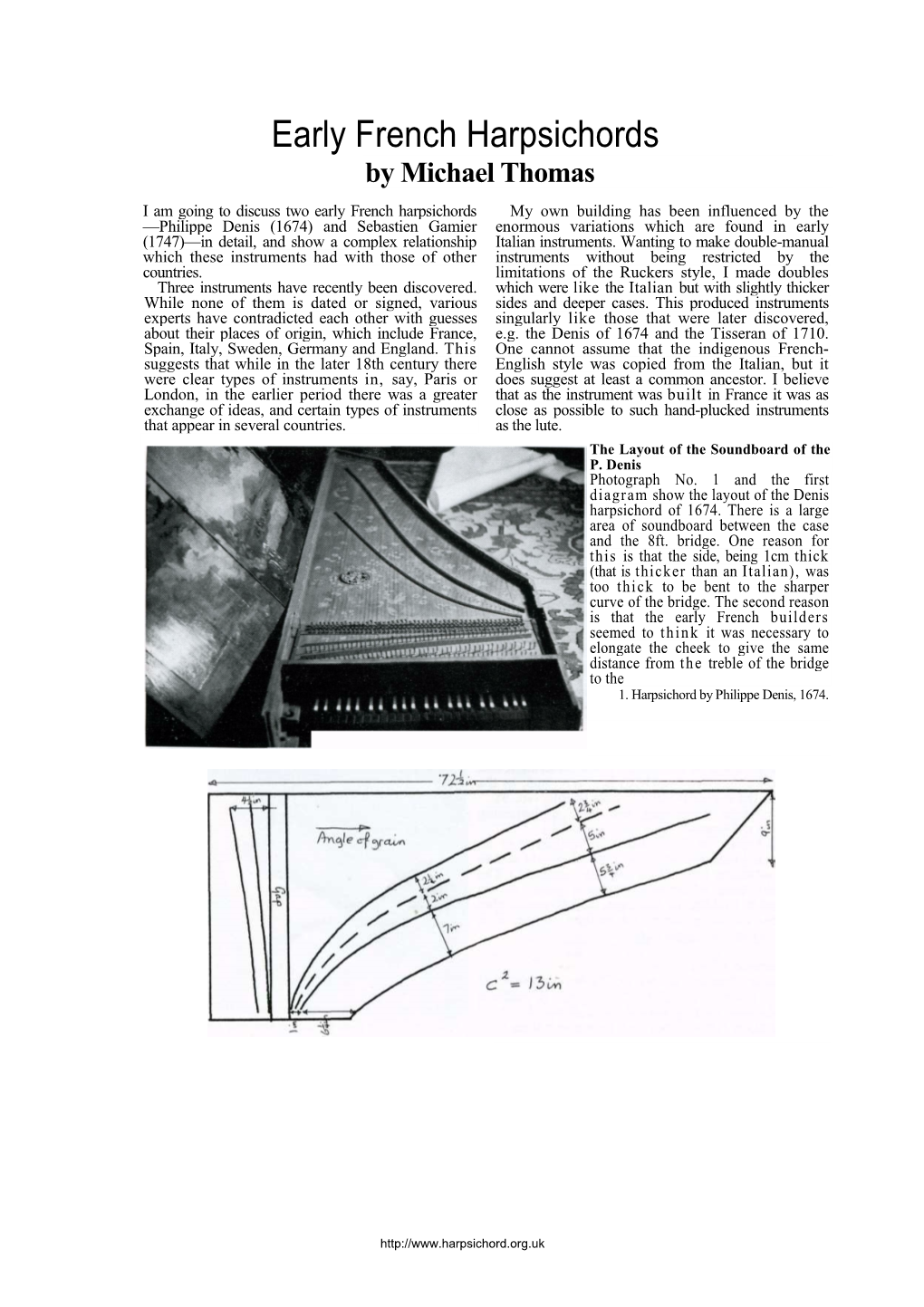 Early French Harpsichords