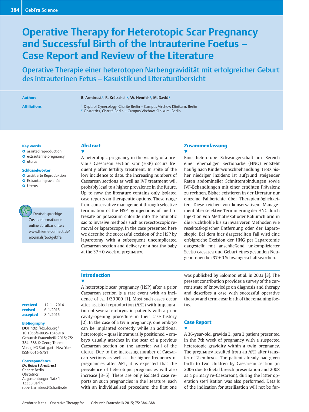 Operative Therapy for Heterotopic Scar