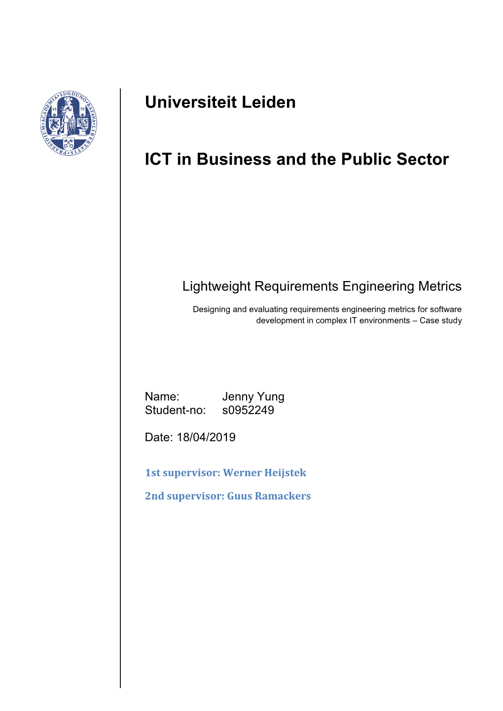 Lightweight Requirements Engineering Metrics Designing And