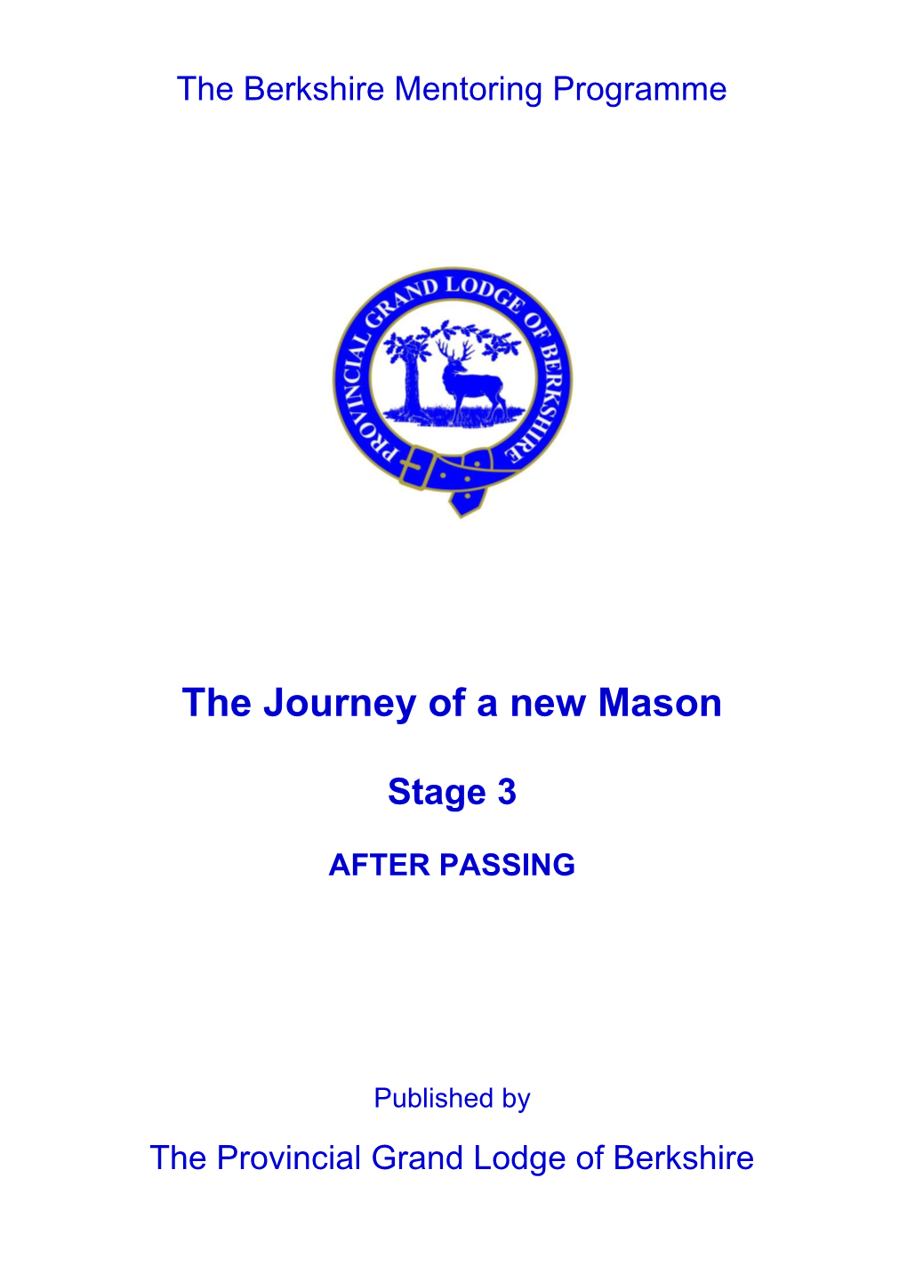 The Journey of a New Mason