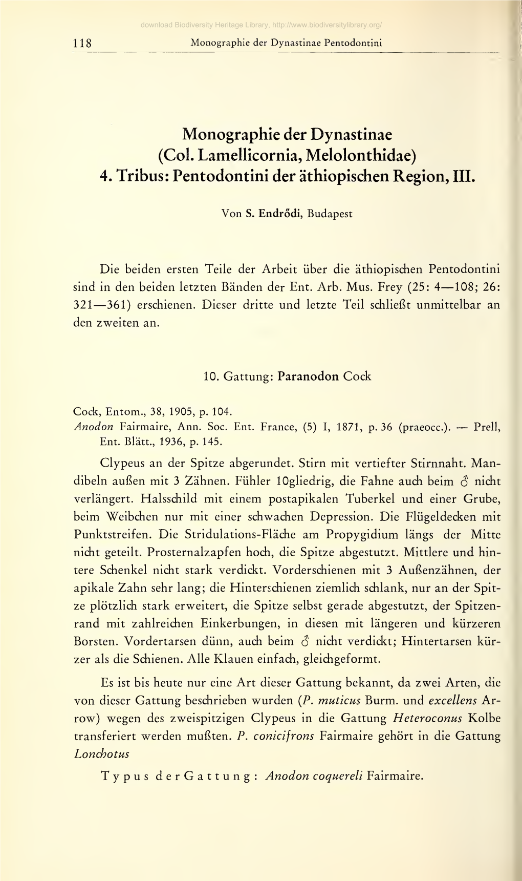 Entomologische Arbeiten Aus Dem Museum G. Frey Tutzing Bei München