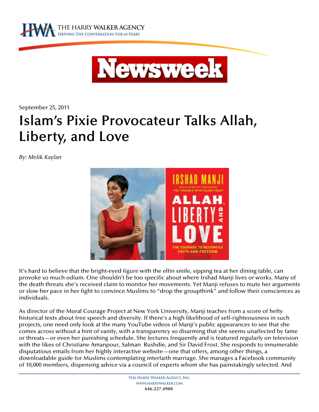 Islam's Pixie Provocateur Talks Allah, Liberty, and Love