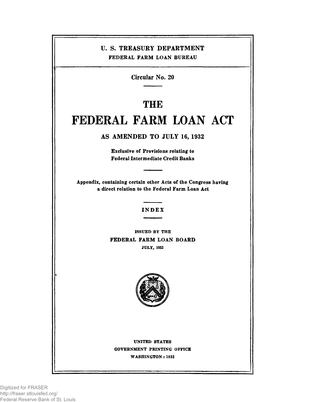 Federal Farm Loan Bureau