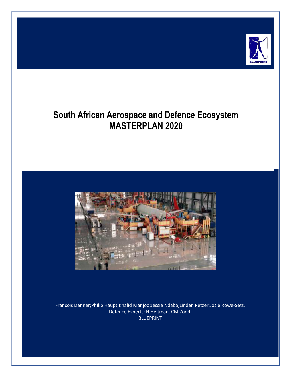 South African Aerospace and Defence Ecosystem MASTERPLAN 2020