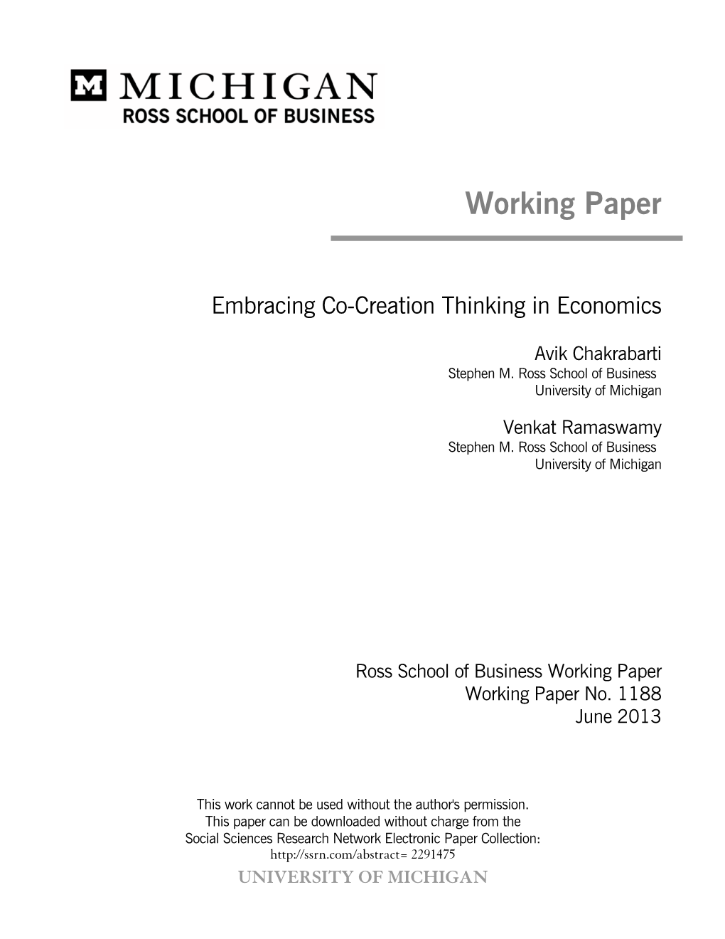 Embracing Co-Creation Thinking in Economics