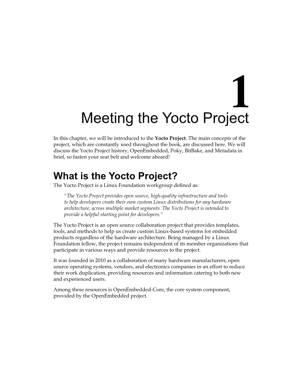 Meeting the Yocto Project