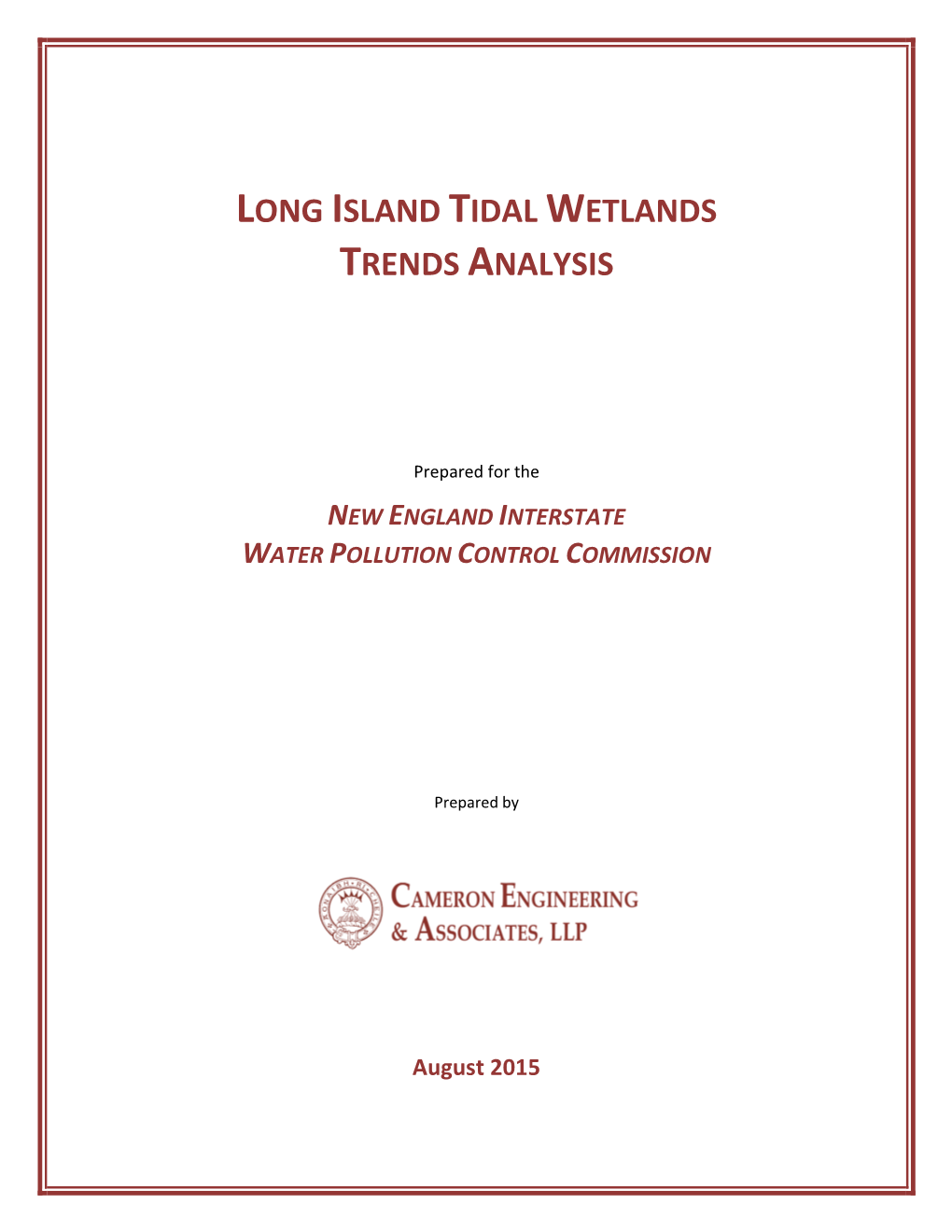 Long Island Tidal Wetlands Trends Analysis