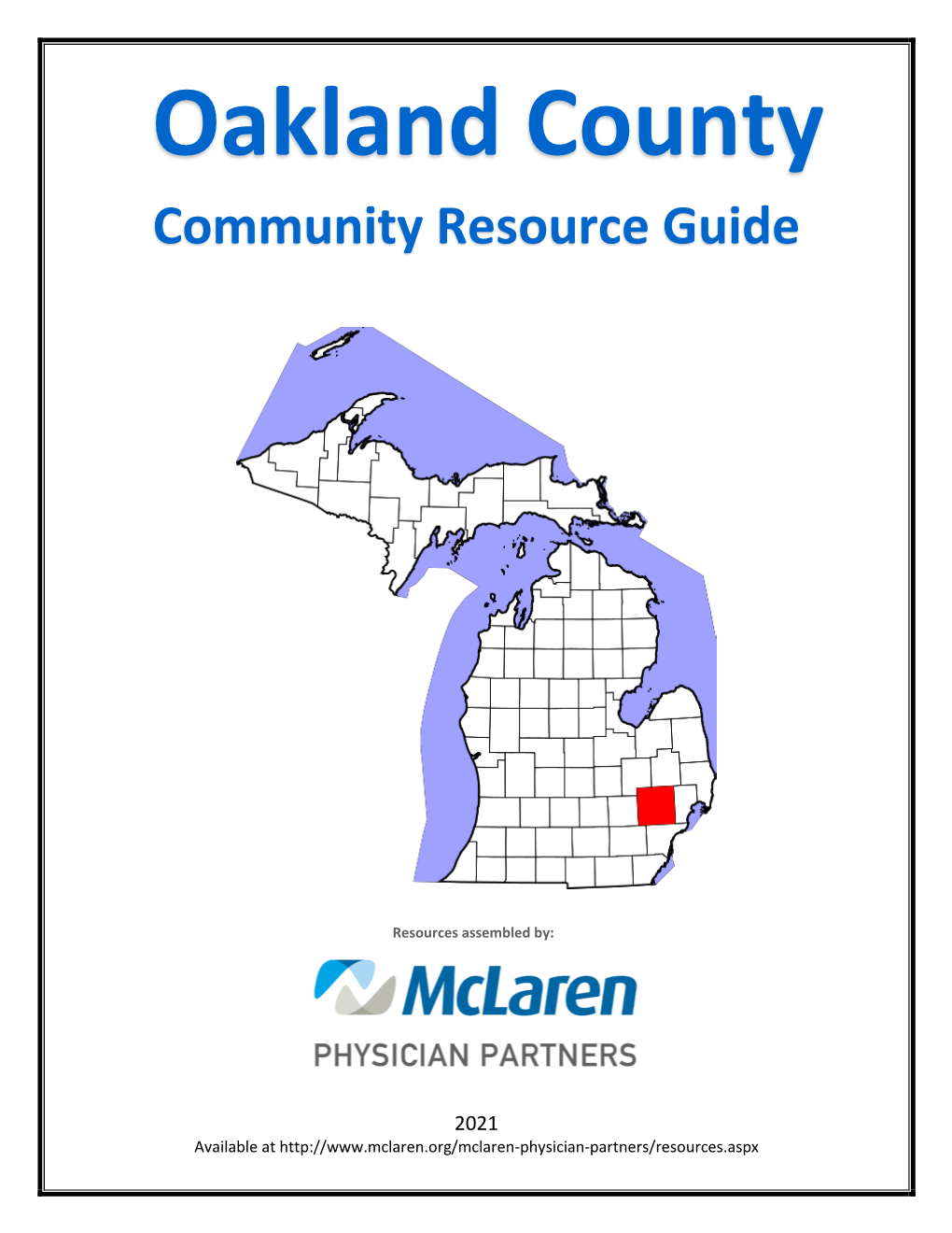 Oakland County Community Resource Guide