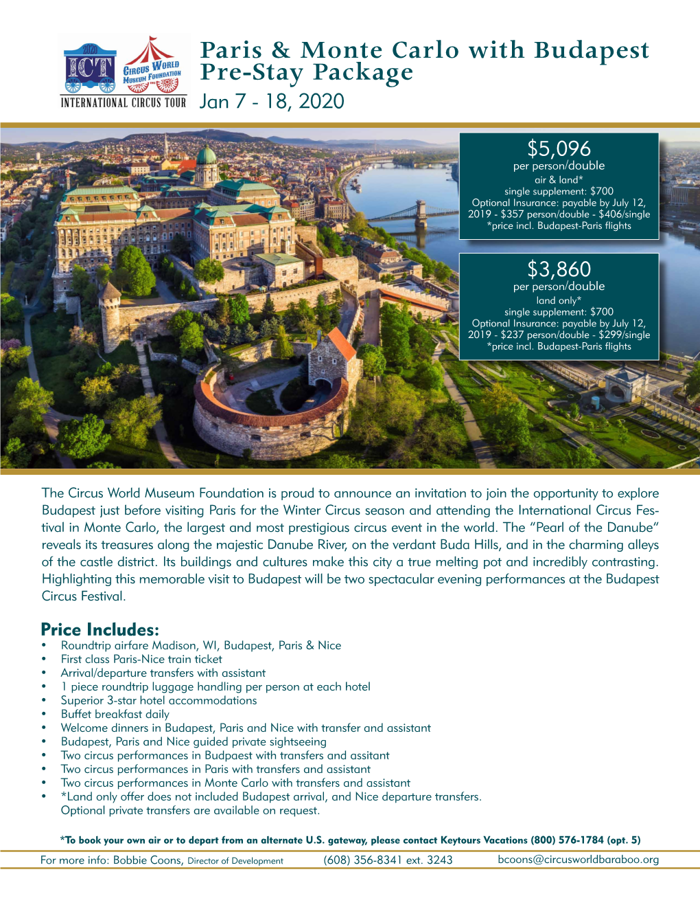 Paris & Monte Carlo with Budapest Pre-Stay Package