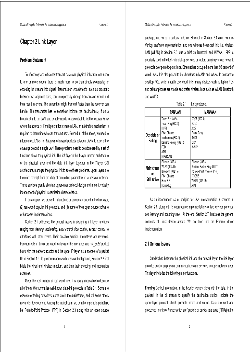 Chapter 2 Link Layer Verilog Hardware Implementation, and One Wireless Broadcast Link, I.E