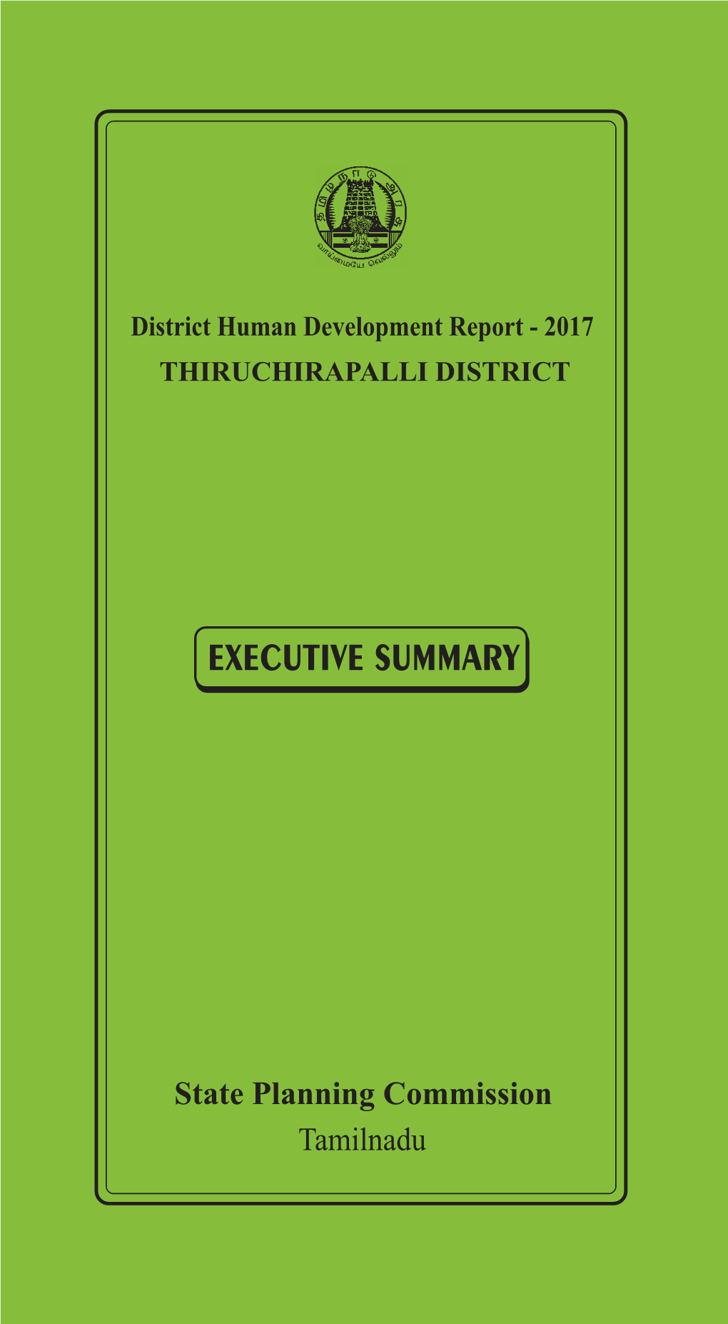 Executive Summary Book TRICHIRAPALLI.Pmd