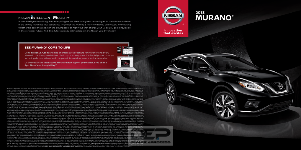 Nissan Murano, the Dynamic Crossover That Enhances Your Life and Lets You TAKE on TODAY