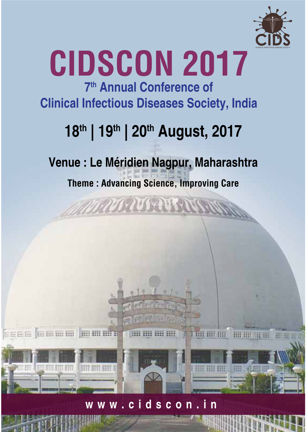 CIDSCON 2017 7Th Annual Conference of Clinical Infectious Diseases Society, India 18Th | 19Th | 20Th August, 2017