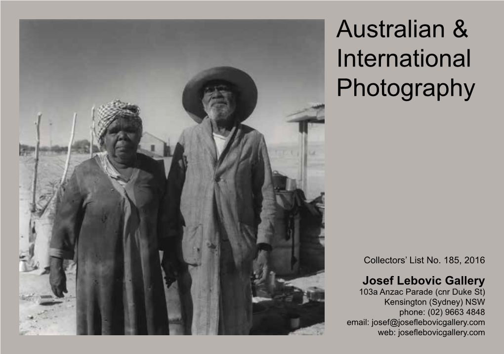 Australian & International Photography