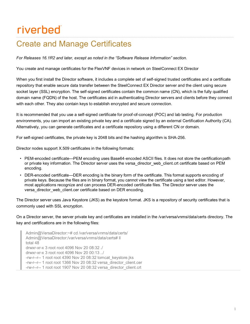 Create and Manage Certificates