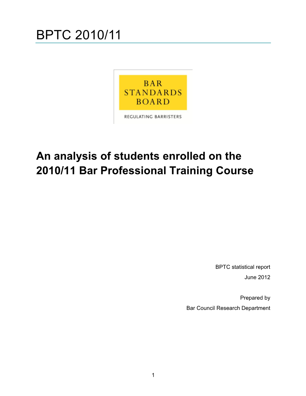 BPTC Providers Analysis