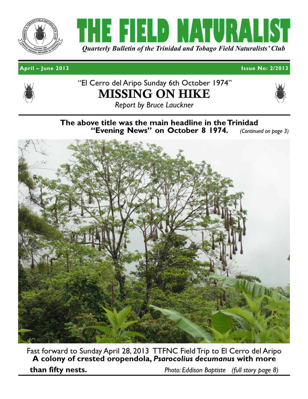 MISSING on HIKE Report by Bruce Lauckner