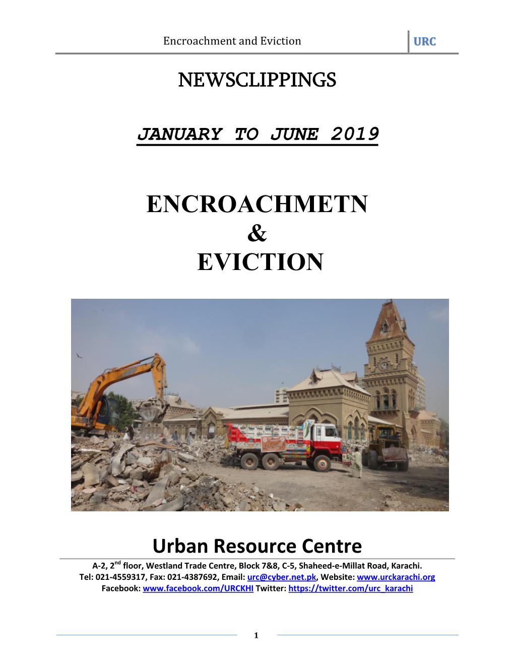 Encroachment and Eviction URC