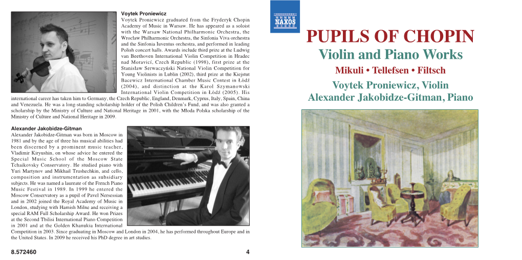 PUPILS of CHOPIN Violin and Piano Works