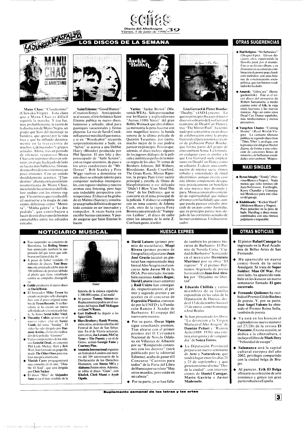 CI:1 T1 Diario Del Altoaragón Viernes, 5 De Junio De 199;1]