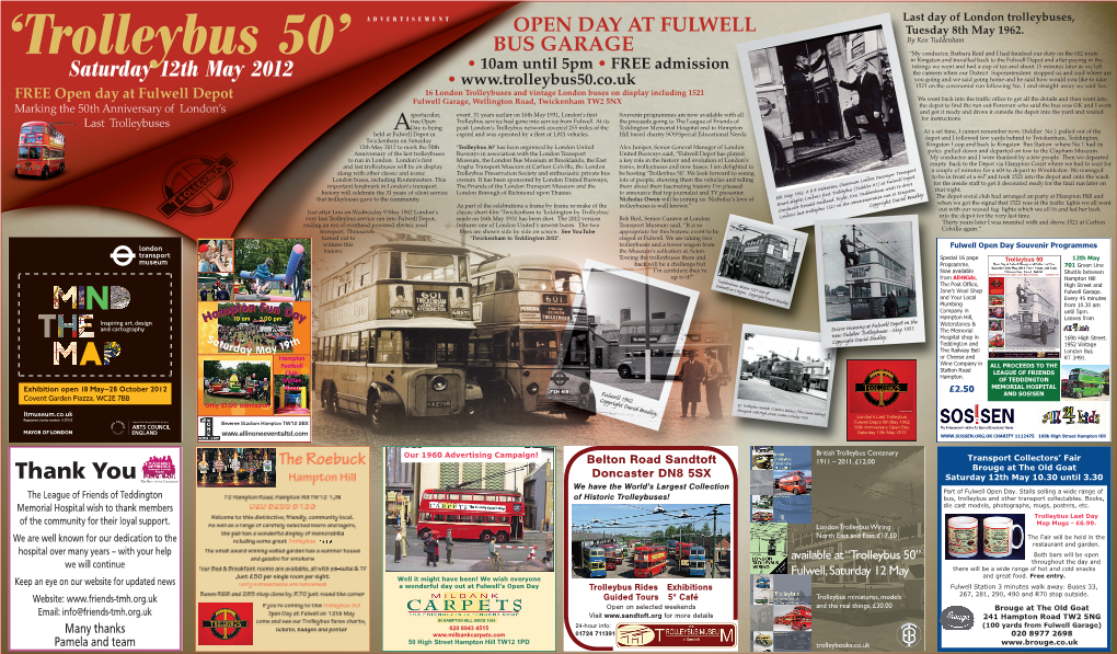 Open Day at Fulwell Bus Garage