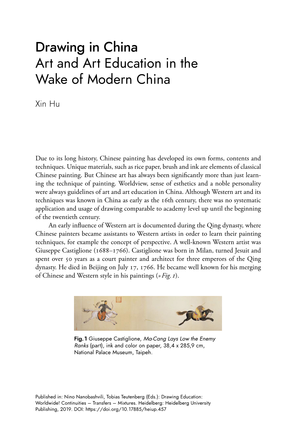 Drawing in China Art and Art Education in the Wake of Modern China