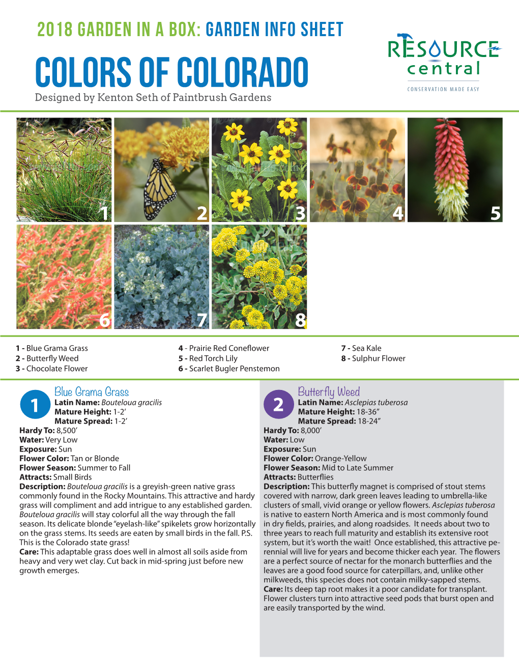 Colors of Colorado Designed by Kenton Seth of Paintbrush Gardens