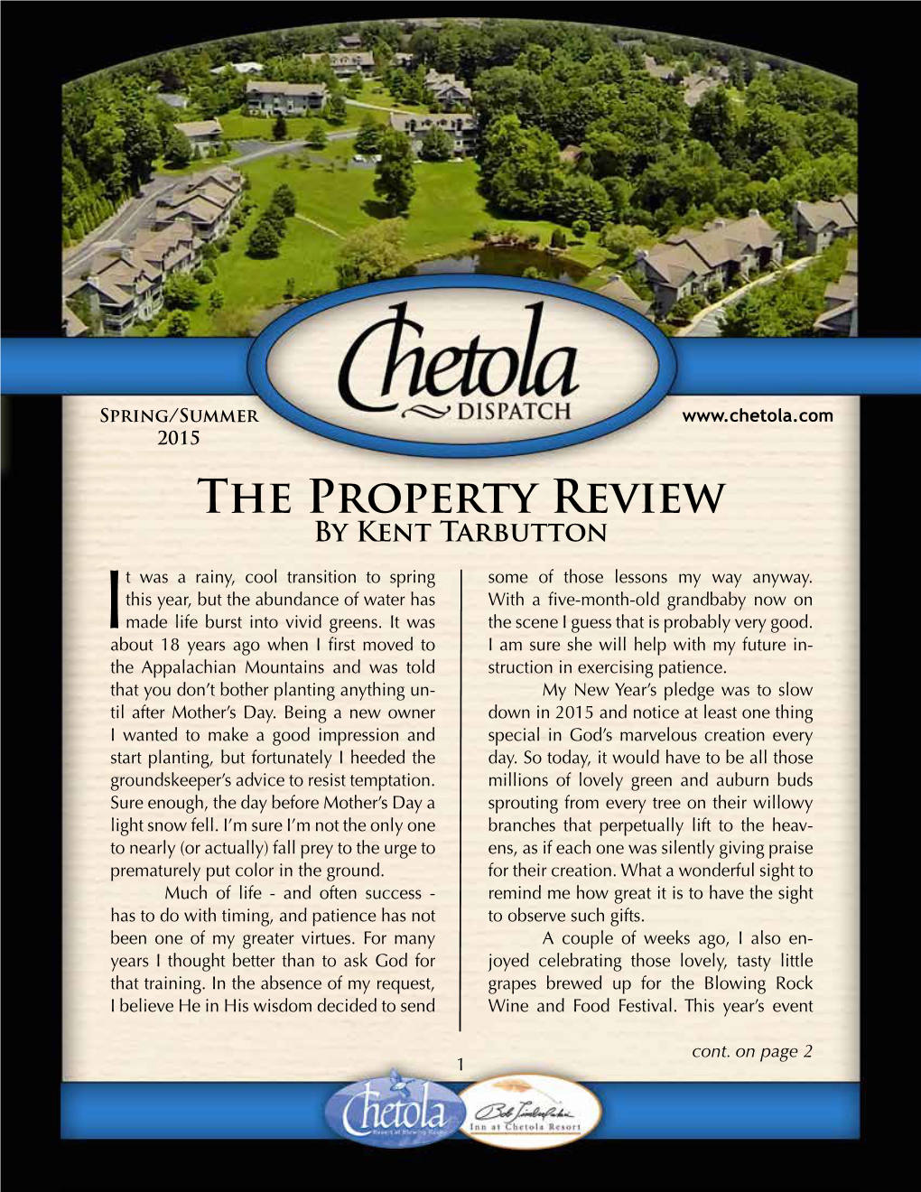 The Property Review by Kent Tarbutton