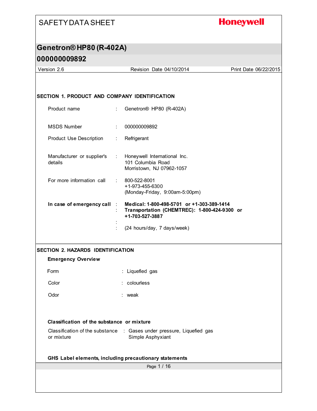 Honeywell International Inc