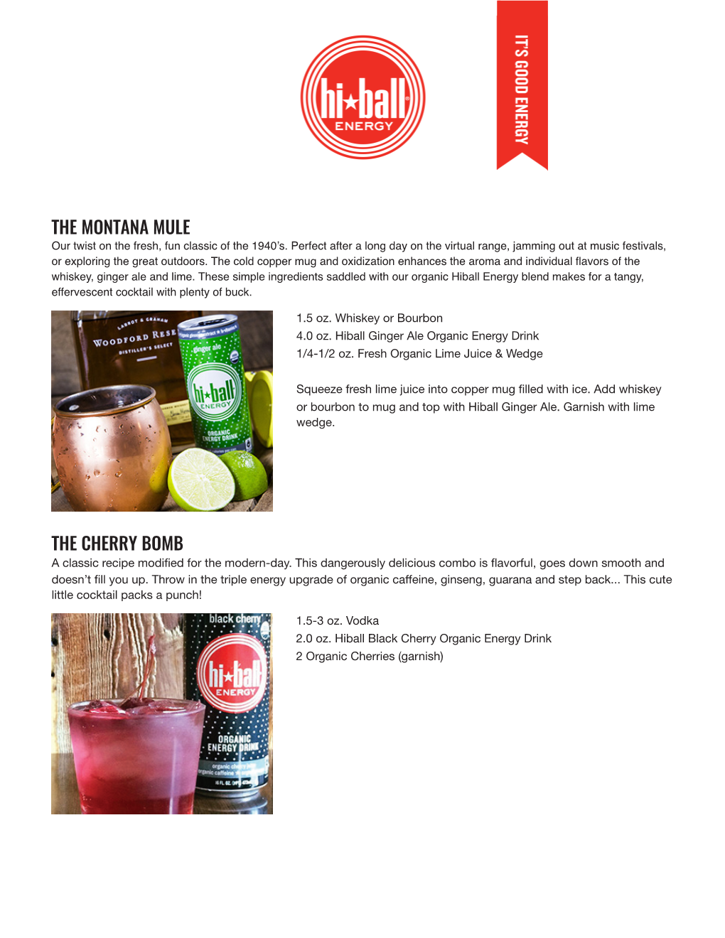 Hiball Cocktail Recipes 2016.Pdf