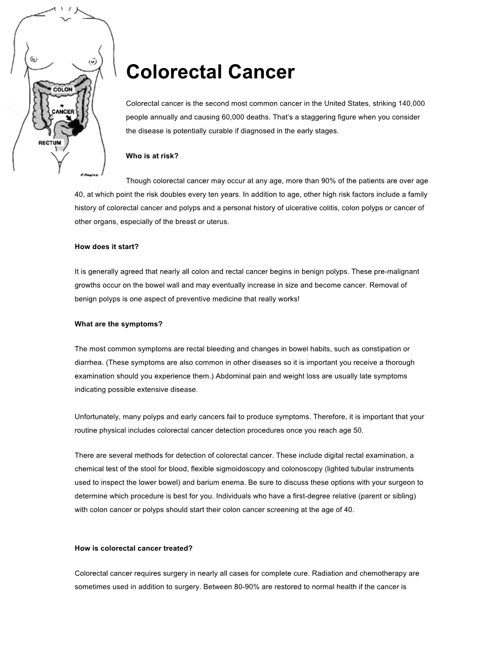 Colorectal Cancer