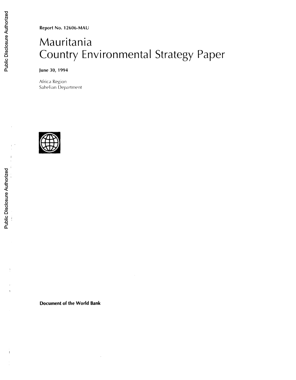 World Bank Document