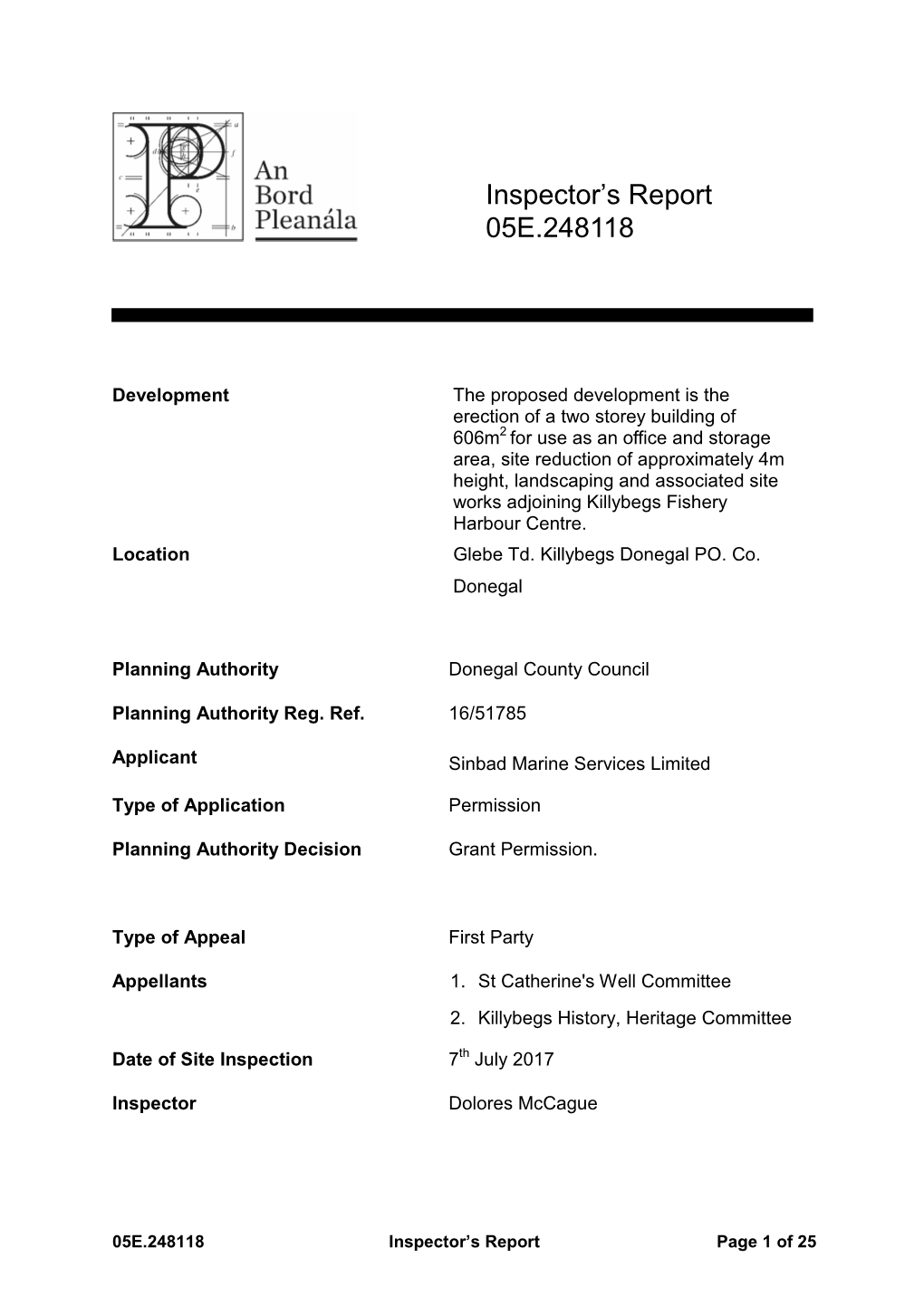 Report Template Normal Planning Appeal