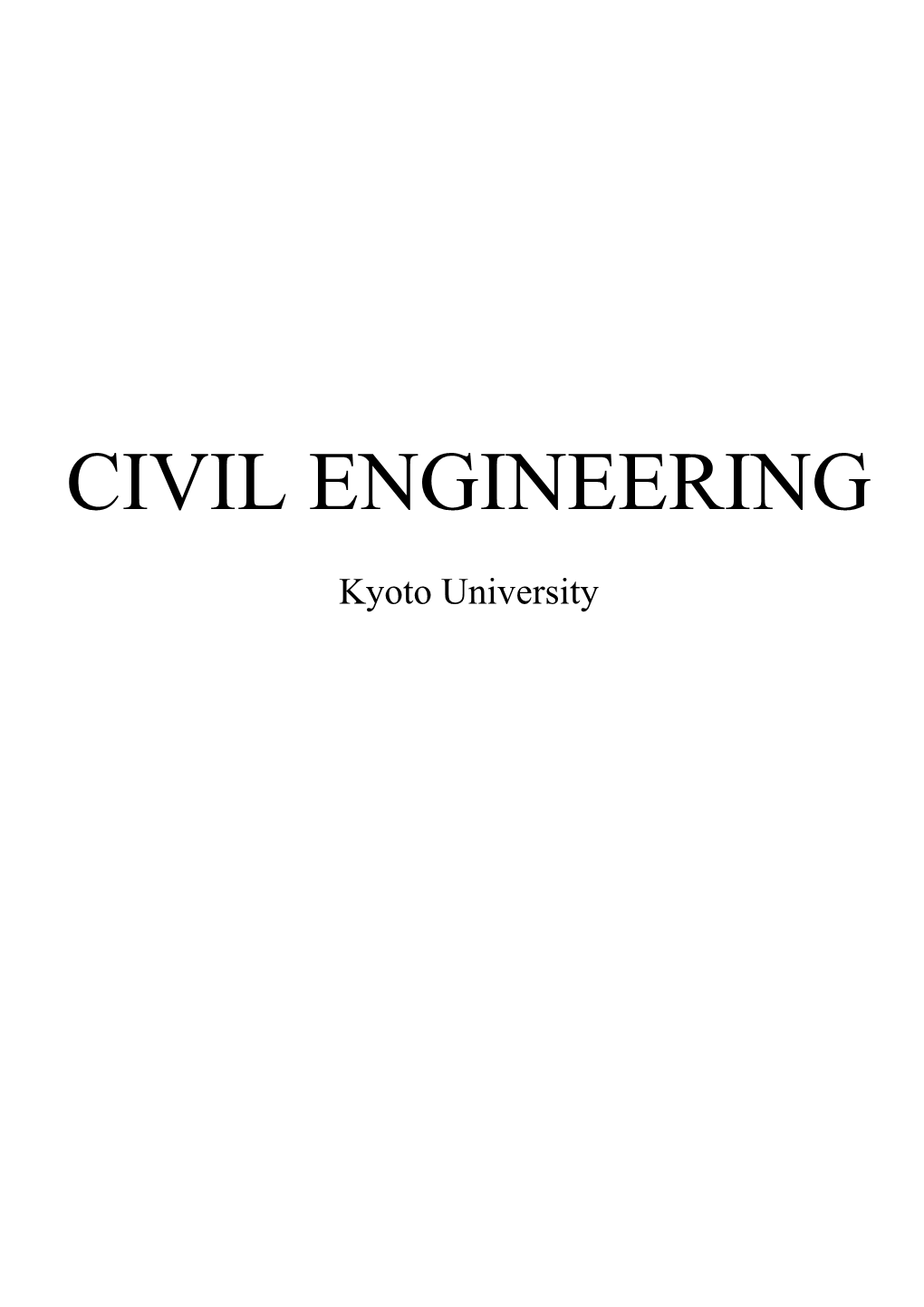 Civil Engineering