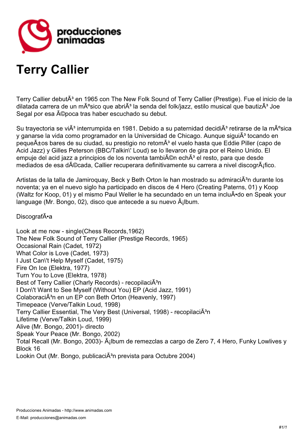 Terry Callier