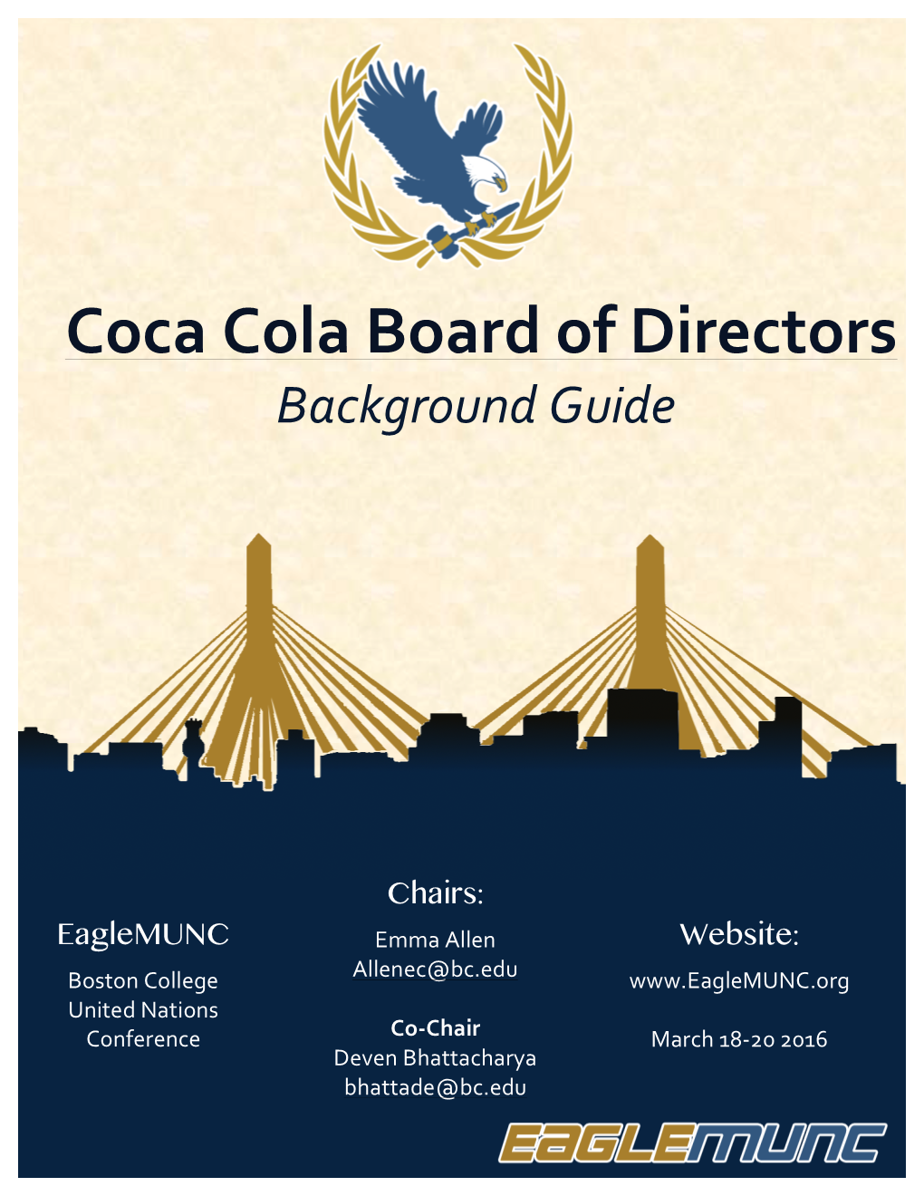 Coca Cola Board of Directors Background Guide