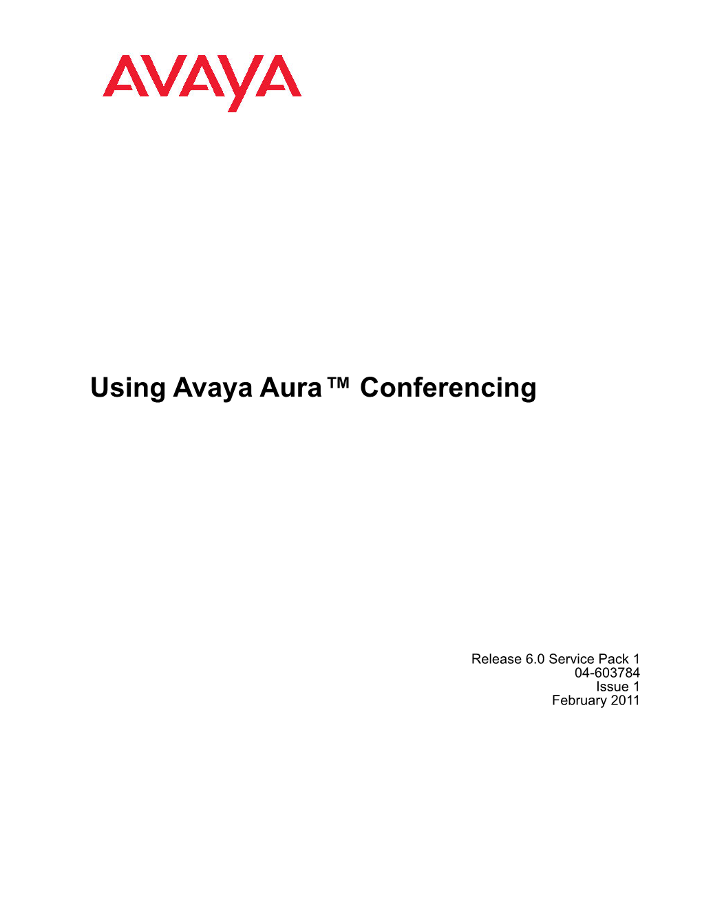Using Avaya Aura™ Conferencing