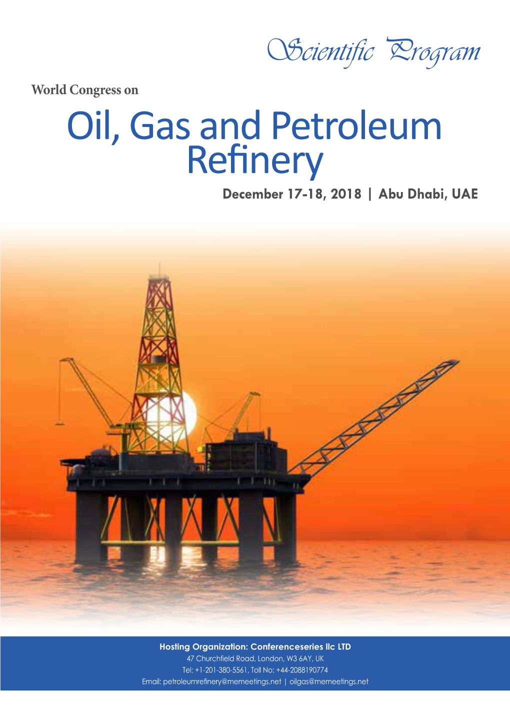 Oil, Gas and Petroleum Refinery December 17-18, 2018 | Abu Dhabi, UAE