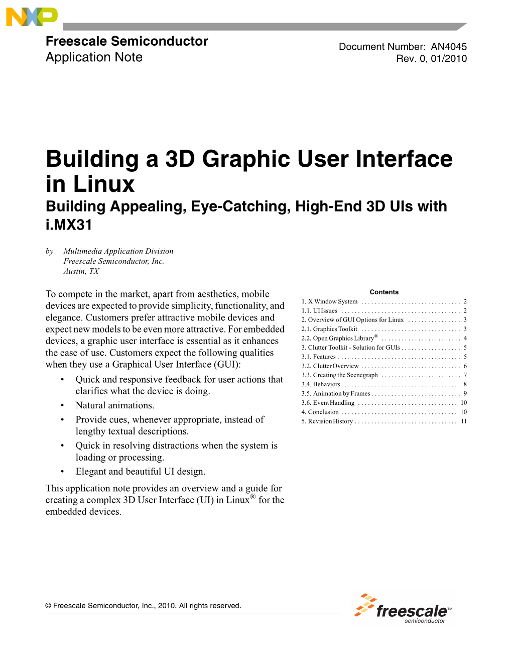 Building a 3D Graphic User Interface in Linux