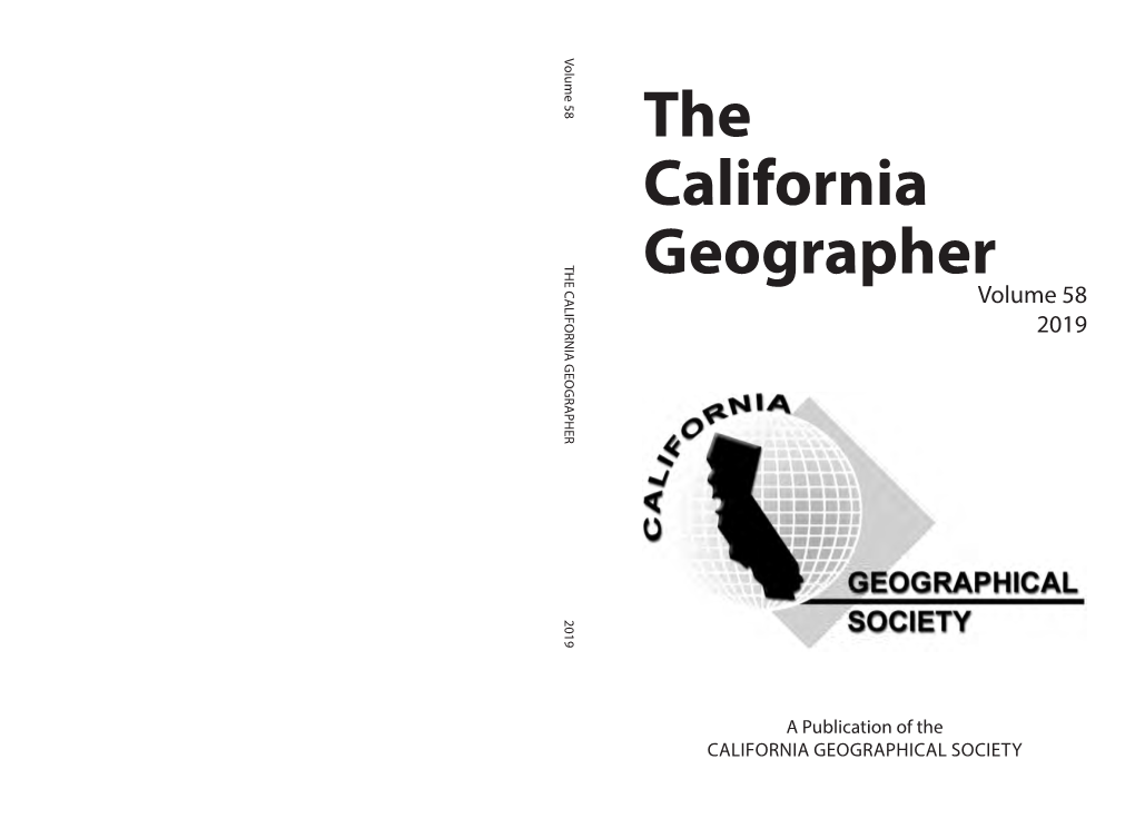 The California Geographer