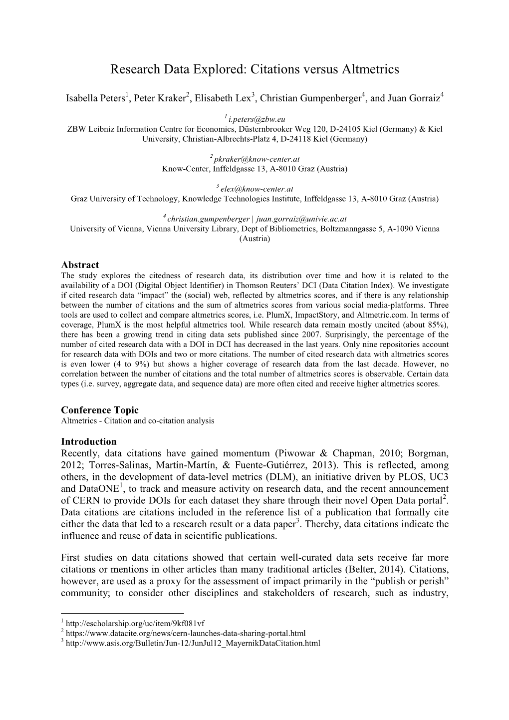 Citations Versus Altmetrics