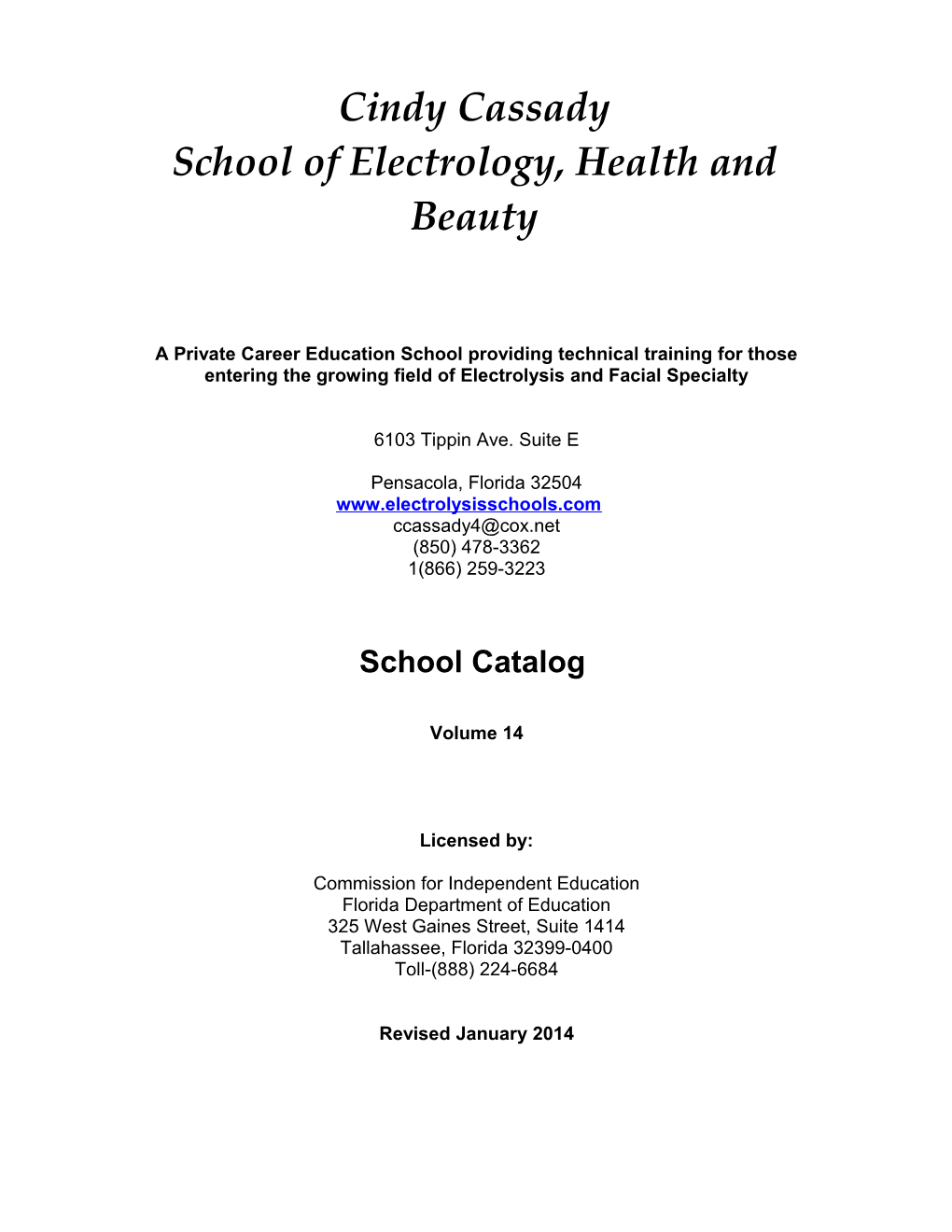 School of Electrology, Health and Beauty