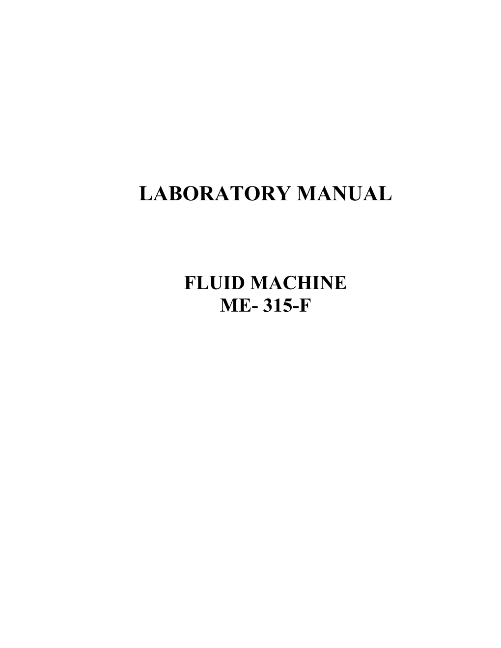 Laboratory Manual