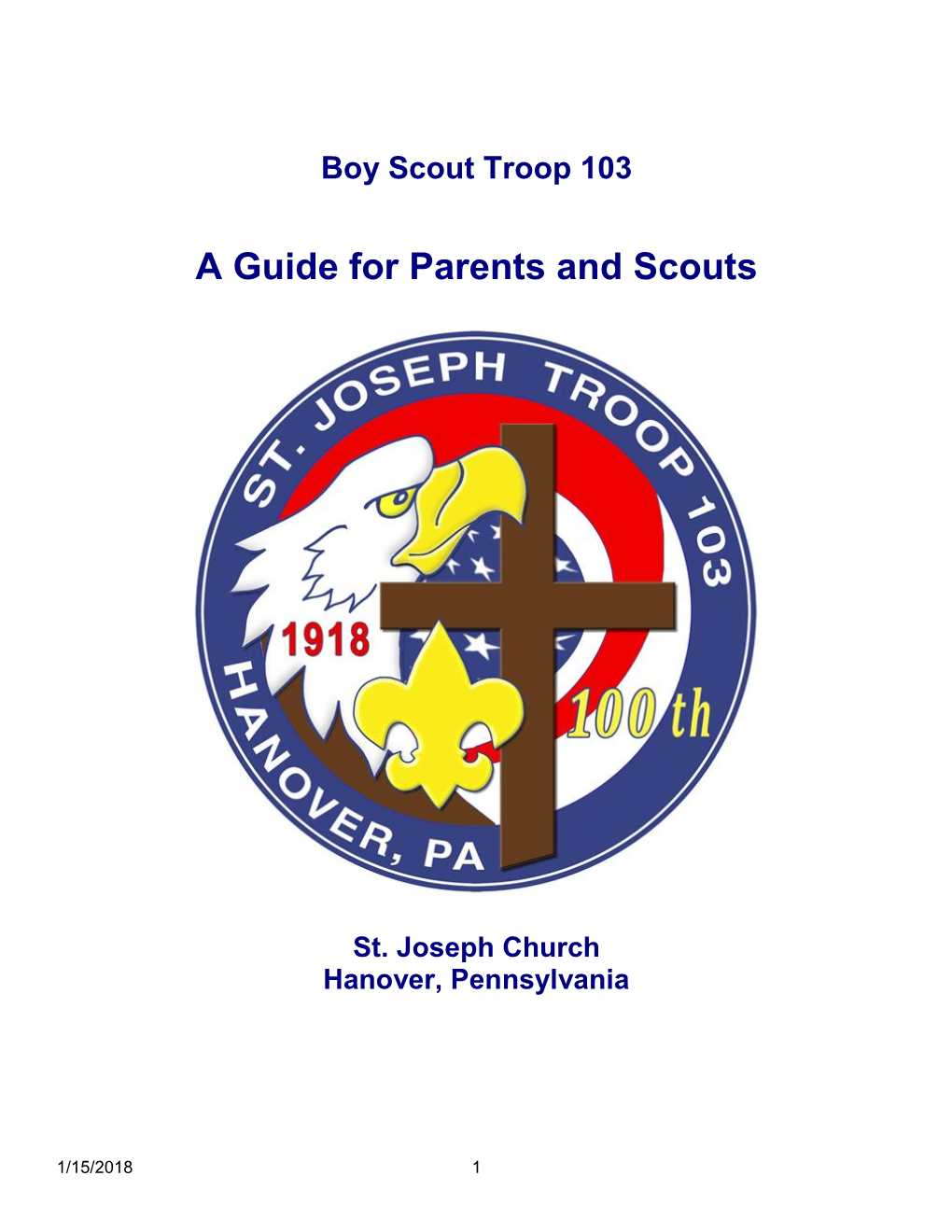 Troop Guide for Parents and Scouts