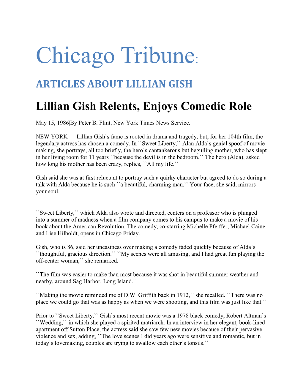 Chicago Tribune