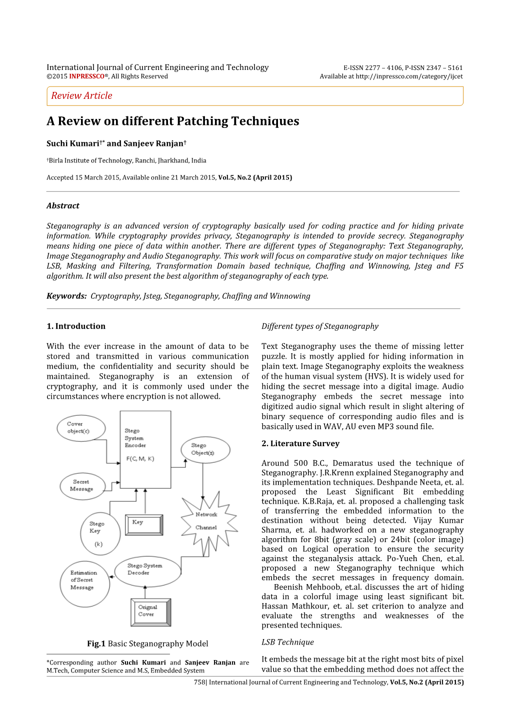 A Review on Different Patching Techniques