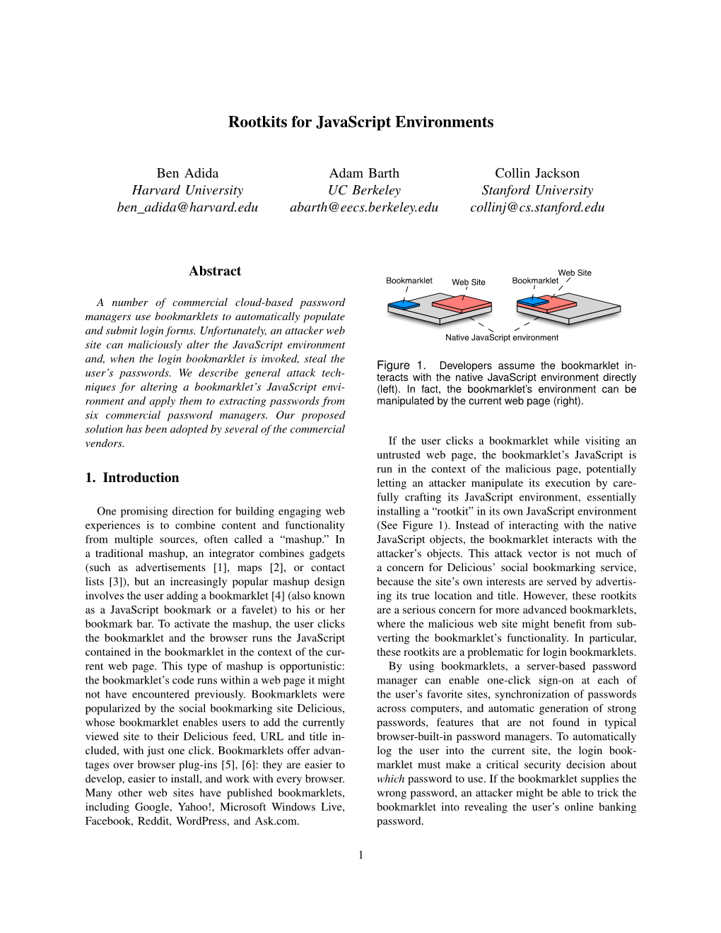 Rootkits for Javascript Environments