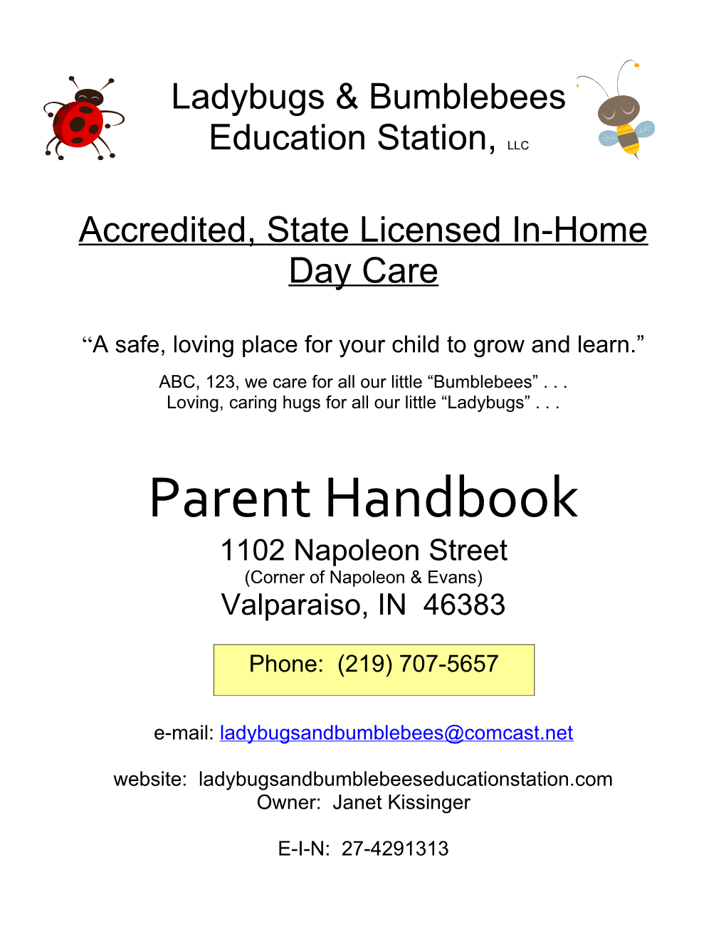 Accredited, State Licensed In-Home Day Care