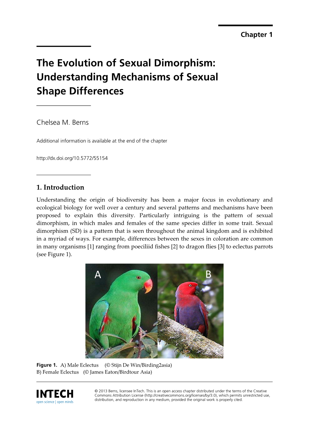 The Evolution of Sexual Dimorphism: Understanding Mechanisms of Sexual Shape Differences