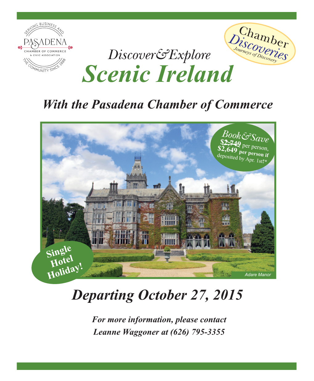 Scenic Ireland with the Pasadena Chamber of Commerce